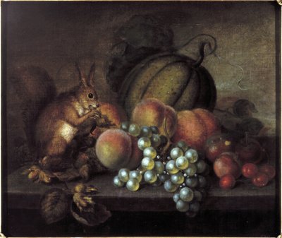 Study of Fruit with Squirrel by George Gray